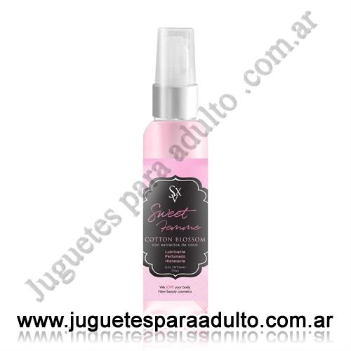 Aceites y lubricantes, Lubricantes aromatizados, Gel lubricante femenino hipoalergenico y perfumado 75ml